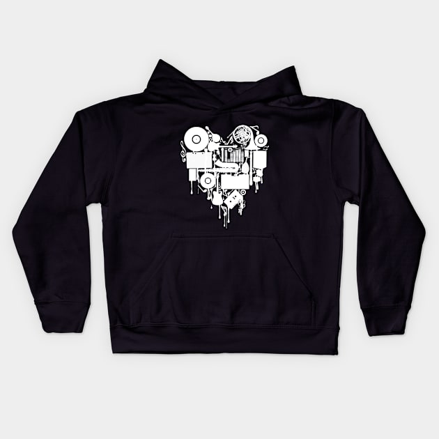 love music1 Kids Hoodie by bobyberto